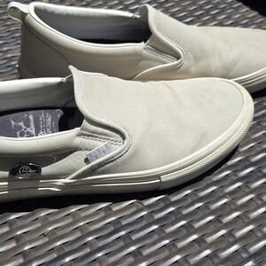 Vans x Public cream slip ons